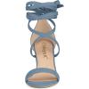 imageAllegra K Womens Strappy Lace Up Heel Chunky High Heels SandalsHaze Blue