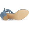 imageAllegra K Womens Strappy Lace Up Heel Chunky High Heels SandalsHaze Blue