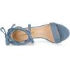 imageAllegra K Womens Strappy Lace Up Heel Chunky High Heels SandalsHaze Blue