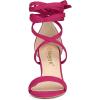 imageAllegra K Womens Strappy Lace Up Heel Chunky High Heels SandalsHot Pink