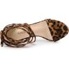 imageAllegra K Womens Strappy Lace Up Heel Chunky High Heels SandalsLeopard