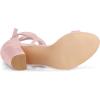 imageAllegra K Womens Strappy Lace Up Heel Chunky High Heels SandalsLight Pink
