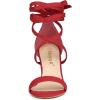 imageAllegra K Womens Strappy Lace Up Heel Chunky High Heels SandalsRed