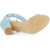 imageAllegra K Womens Strappy Lace Up Heel Chunky High Heels SandalsSky Blue