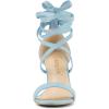 imageAllegra K Womens Strappy Lace Up Heel Chunky High Heels SandalsSky Blue