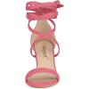 imageAllegra K Womens Strappy Lace Up Heel Chunky High Heels SandalsWatermelon Red