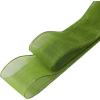 imageAllegra K 2 Pairs Flat Snow Yarn Shoelaces 25cm4cm Wide Transparent Shoe Laces for SneakersArmy Green