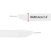 imageAllegra K 2 Pairs Flat Snow Yarn Shoelaces 25cm4cm Wide Transparent Shoe Laces for SneakersGray