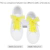 imageAllegra K 2 Pairs Flat Snow Yarn Shoelaces 25cm4cm Wide Transparent Shoe Laces for SneakersYellow