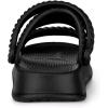 imageAllegra K Womens Cloud Slides Sandals Pillow TwoWay Wear Shower Slingback Flat SandalsBlack