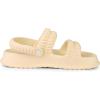 imageAllegra K Womens Cloud Slides Sandals Pillow TwoWay Wear Shower Slingback Flat SandalsYellow