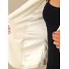 imageAllegra K Womens Halloween Christmas Office Coat Solid Shawl Collar 1 Button Velvet BlazerBeige White