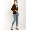imageAllegra K Womens Halloween Christmas Office Coat Solid Shawl Collar 1 Button Velvet BlazerBrown
