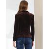 imageAllegra K Womens Halloween Christmas Office Coat Solid Shawl Collar 1 Button Velvet BlazerDeep Brown