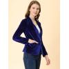imageAllegra K Womens Halloween Christmas Office Coat Solid Shawl Collar 1 Button Velvet BlazerRoyal Blue