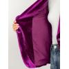 imageAllegra K Womens Halloween Christmas Office Coat Solid Shawl Collar 1 Button Velvet BlazerViolet Purple