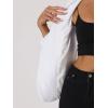imageAllegra K Womens Halloween Christmas Office Coat Solid Shawl Collar 1 Button Velvet BlazerWhite