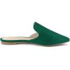 imageAllegra K Womens Pointed Toe Flat Slides MulesEmerald Green