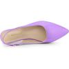 imageAllegra K Womens Pointed Toe Pumps Slingback Flat PumpsLavender