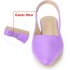 imageAllegra K Womens Pointed Toe Pumps Slingback Flat PumpsLavender