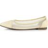 imageAllegra K Womens Pointed Toe Slip On Mesh FlatsBeige