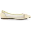 imageAllegra K Womens Pointed Toe Slip On Mesh FlatsBeige