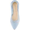 imageAllegra K Womens Pointed Toe Slip On Mesh FlatsBlue Flower