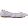 imageAllegra K Womens Pointed Toe Slip On Mesh FlatsPurple Flower