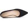 imageAllegra K Womens Pointy Toe Slip On Wedges Heels PumpsBlack