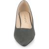 imageAllegra K Womens Pointy Toe Slip On Wedges Heels PumpsGrey