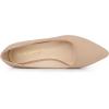 imageAllegra K Womens Pointy Toe Slip On Wedges Heels PumpsKhaki