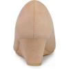 imageAllegra K Womens Pointy Toe Slip On Wedges Heels PumpsKhaki