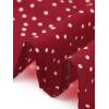 imageAllegra K Womens Polka Dots Short Sleeve Button Up Vintage 1950s BlouseBurgundy