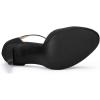 imageAllegra K Womens Rounded Toe Stiletto Heel TStrap Dress PumpsBlack