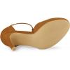 imageAllegra K Womens Rounded Toe Stiletto Heel TStrap Dress PumpsBrown