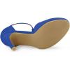 imageAllegra K Womens Rounded Toe Stiletto Heel TStrap Dress PumpsDeep Blue