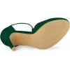 imageAllegra K Womens Rounded Toe Stiletto Heel TStrap Dress PumpsGreen