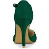 imageAllegra K Womens Rounded Toe Stiletto Heel TStrap Dress PumpsGreen