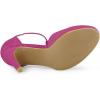 imageAllegra K Womens Rounded Toe Stiletto Heel TStrap Dress PumpsHot Pink