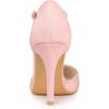 imageAllegra K Womens Rounded Toe Stiletto Heel TStrap Dress PumpsPink