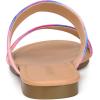 imageAllegra K Womens Tie Dye Open Toe Slides Slippers Slip on Flats Slides SandalsPink