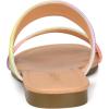 imageAllegra K Womens Tie Dye Open Toe Slides Slippers Slip on Flats Slides SandalsYellow