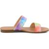 imageAllegra K Womens Tie Dye Open Toe Slides Slippers Slip on Flats Slides SandalsYellow