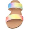 imageAllegra K Womens Tie Dye Open Toe Slides Slippers Slip on Flats Slides SandalsYellow