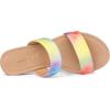 imageAllegra K Womens Tie Dye Open Toe Slides Slippers Slip on Flats Slides SandalsYellow