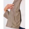imageAllegra K Womens Turn Down Collar Long Sleeve Single Breasted Outwear Winter Pea CoatDark Beige