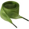 imageAllegra K 2 Pairs Flat Snow Yarn Shoelaces 25cm4cm Wide Transparent Shoe Laces for SneakersArmy Green