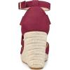 imageAllegra K Womens Espadrilles Closed Toe Wedges Heels SandalsBurgundy