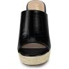 imageAllegra K Womens Espadrilles Wedges Wedge SandalsBlack