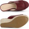 imageAllegra K Womens Espadrilles Wedges Wedge SandalsBurgundy